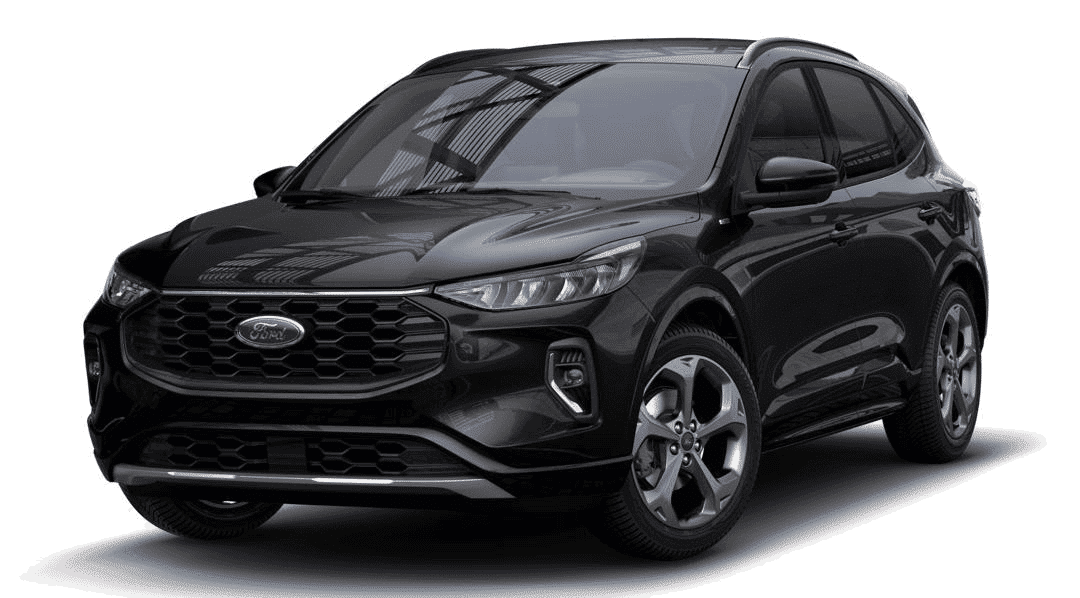 Sleek black SUV with modern design, featuring prominent grille and alloy wheels. Ideal for automotive listings.