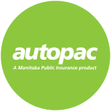 Green circle with "autopac" and "A Manitoba Public Insurance product" in white text.