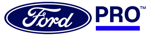 Ford Pro logo with the classic Ford emblem and bold "PRO" text.