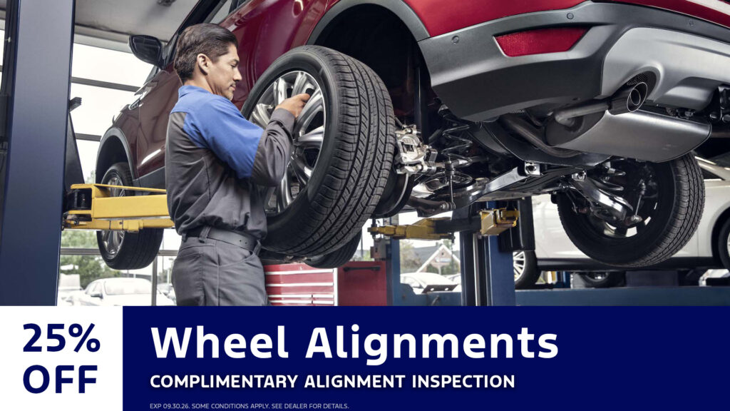 25% Off on Wheel Alignments